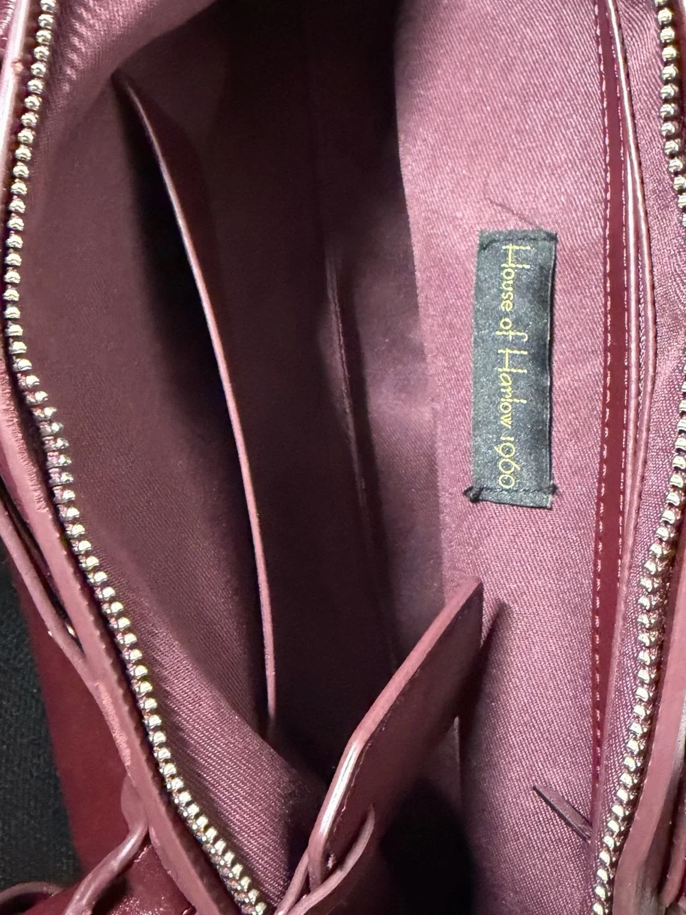 House of Harlow 1960 Burgundy Leather Shoulder Bag